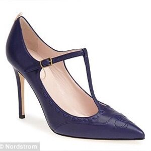 SJP by Sarah Jessica Parker Blythe Navy T-Strap Heels